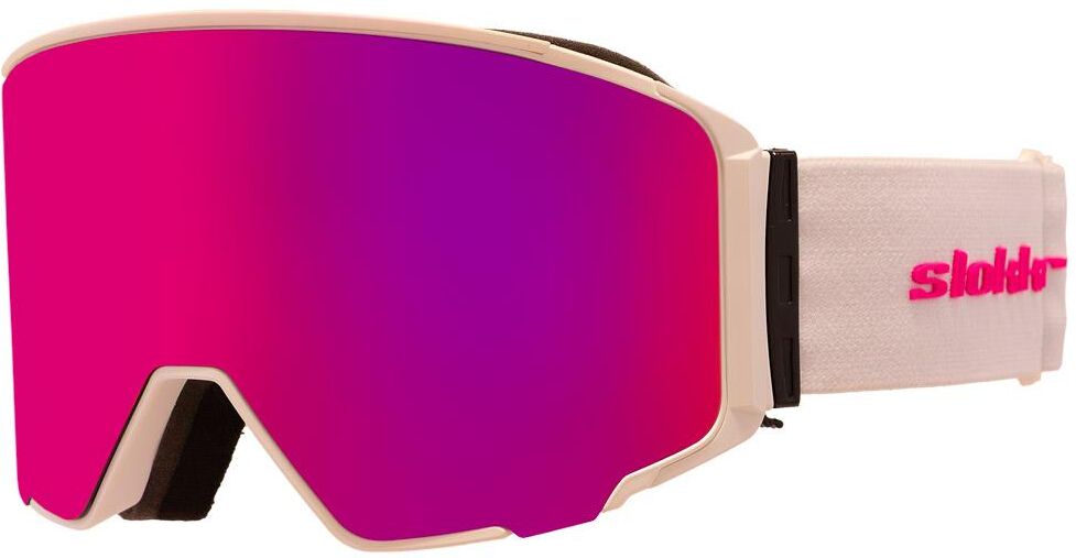 Slokker  - Dolomunt Otg Matte White Purple Mirror - Masque de Ski