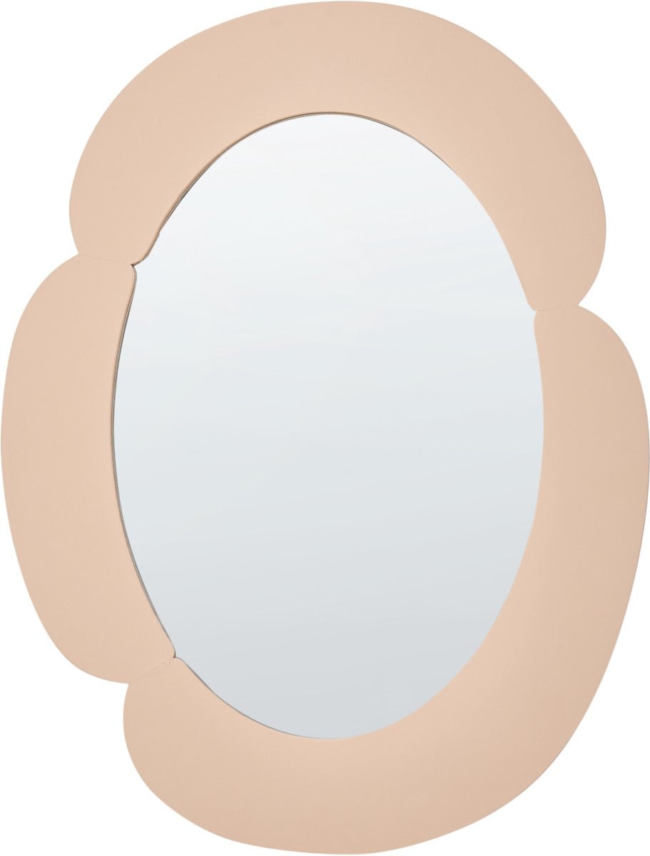 Beliani Wandspiegel Beige MDF