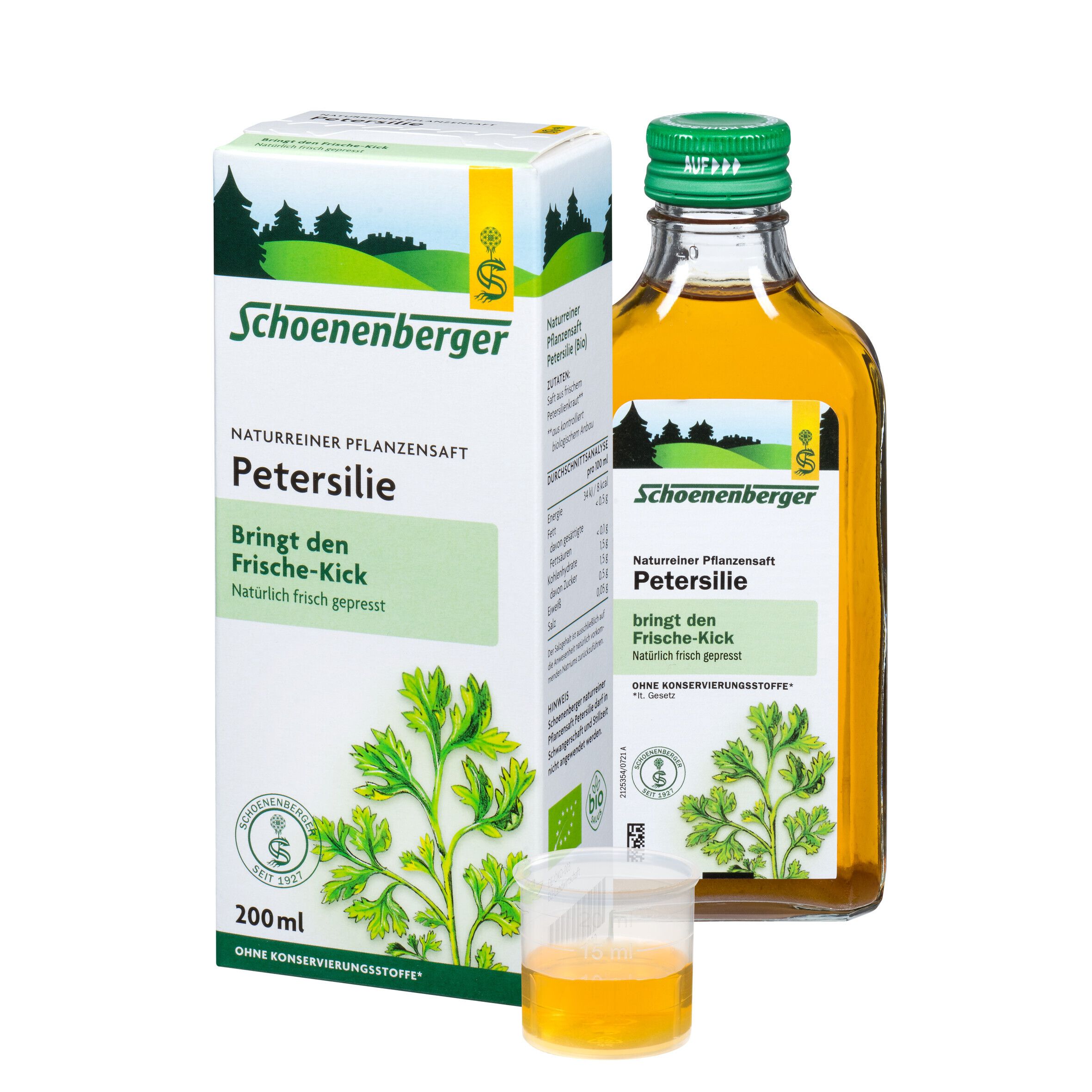 Petersilie Schoenenberger Bio 200 ml Saft