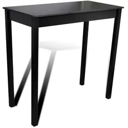 Helloshop26 - Stehtisch Stehbar-/Bistro-Stil schwarzes MDF 115 cm