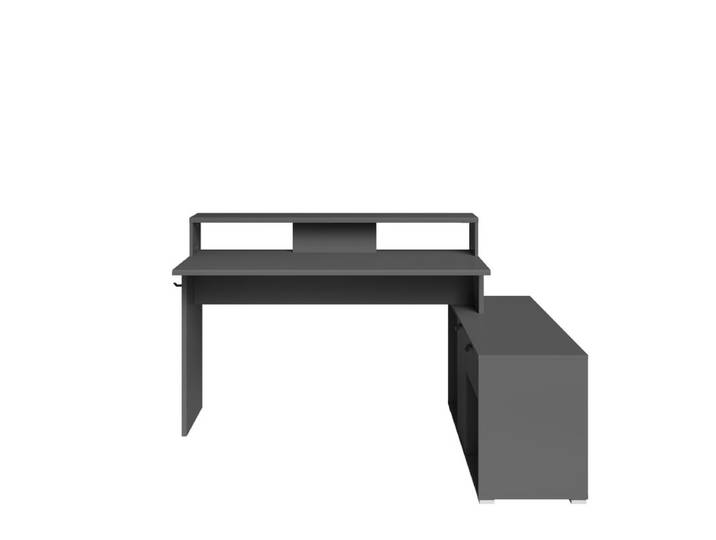Bureau Gamer d'angle WORTEX gris