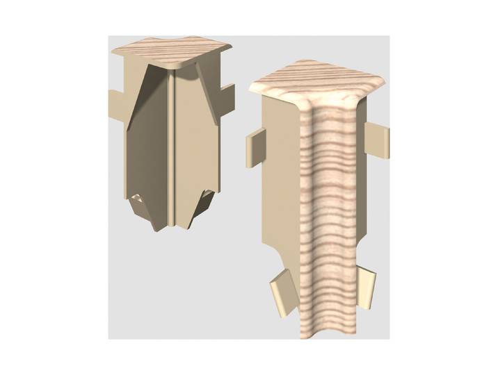 Egger Innenecke 6 cm Esche beige neues kubisches Profil 2 Stück