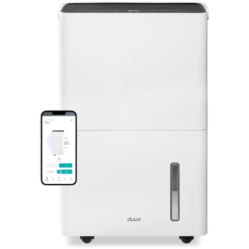 Duux Bora Smart Luchtontvochtiger, 30 liter, Wit