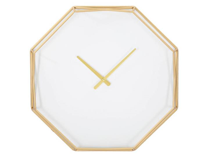 Mauro Ferretti Wanduhr im Glamour-Stil 6,5/56/56 cm, Goldfarben, Metall, 56x56x6.5 cm, Dekoration, Uhren, Wanduhren