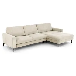 ComfortPlan Ecksofa Huelva Cord Beige Natur