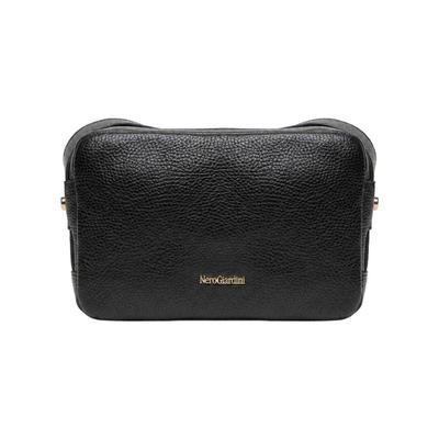 Umhängetasche NERO GIARDINI "Nero Giardini Taschen Leder", Damen, Gr. onesize, schwarz, Leder, Taschen Umhängetasche