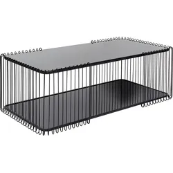 KARE DESIGN Couchtisch Wire Black 87818 Glas Schwarz