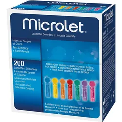 MICROLET Lanzetten farbig 200 St