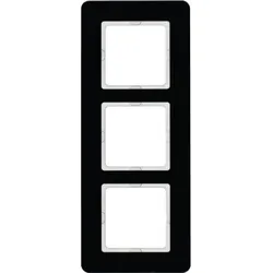 Berker 10136076 Rahmen 3fach Q.7 Glas schw