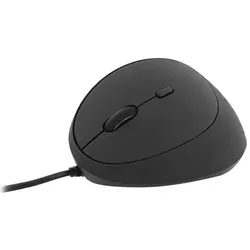 T'nB Souris filaire fil ergonomique Ergo pour gaucher (Noir) (Kabelgebunden), Maus, Schwarz
