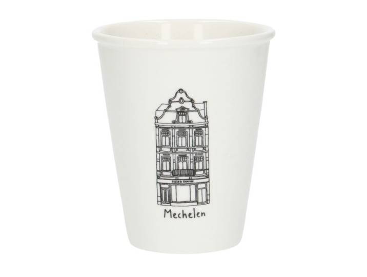 Gevel mok, Mechelen, porselein, 200 ml