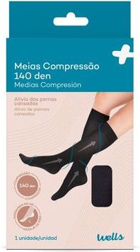 Wells Meias Compressão 140 Den AD 1 un