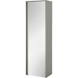 GARDEROBENSCHRANK in Salbei Grün mit Eiche, Flurschrank mit Spiegel, 60 x 200 cm