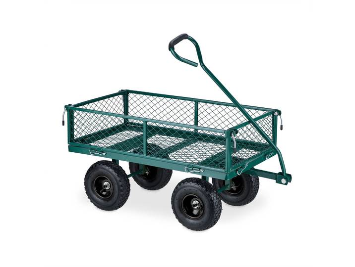 Handwagen Dunkelgrün-Schwarz