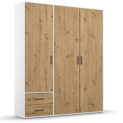 rauch BLUE Kleiderschrank Voyager 140 x 194 cm Holzoptik Alpinweiß / Eiche Artisan