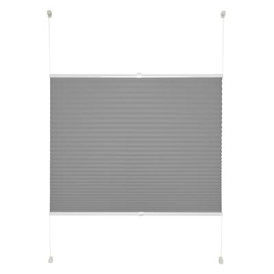 Plissee GOOD LIFE "Ada, ohne Bohren, Lichtschutz, Klemmfix" Gr. 7, grau (anthrazit), B:110cm H:150cm, Obermaterial: 100% Polyester, Plissees, Lichtschutz