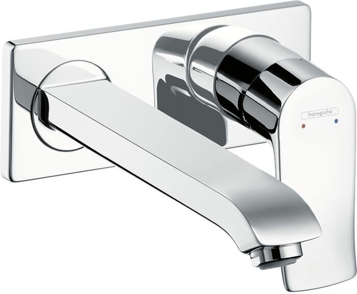 Hansgrohe Metris Fertigmontageset 31086000 Ausladung 225 mm, Unterputz-Waschtischarmatur, chrom