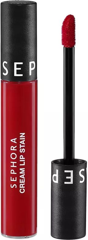 SEPHORA - Cream Lip Stain - Samtiger kussechter Lippenstift - Flüssiger matter Lippenstift, 5 ml,  Always Red