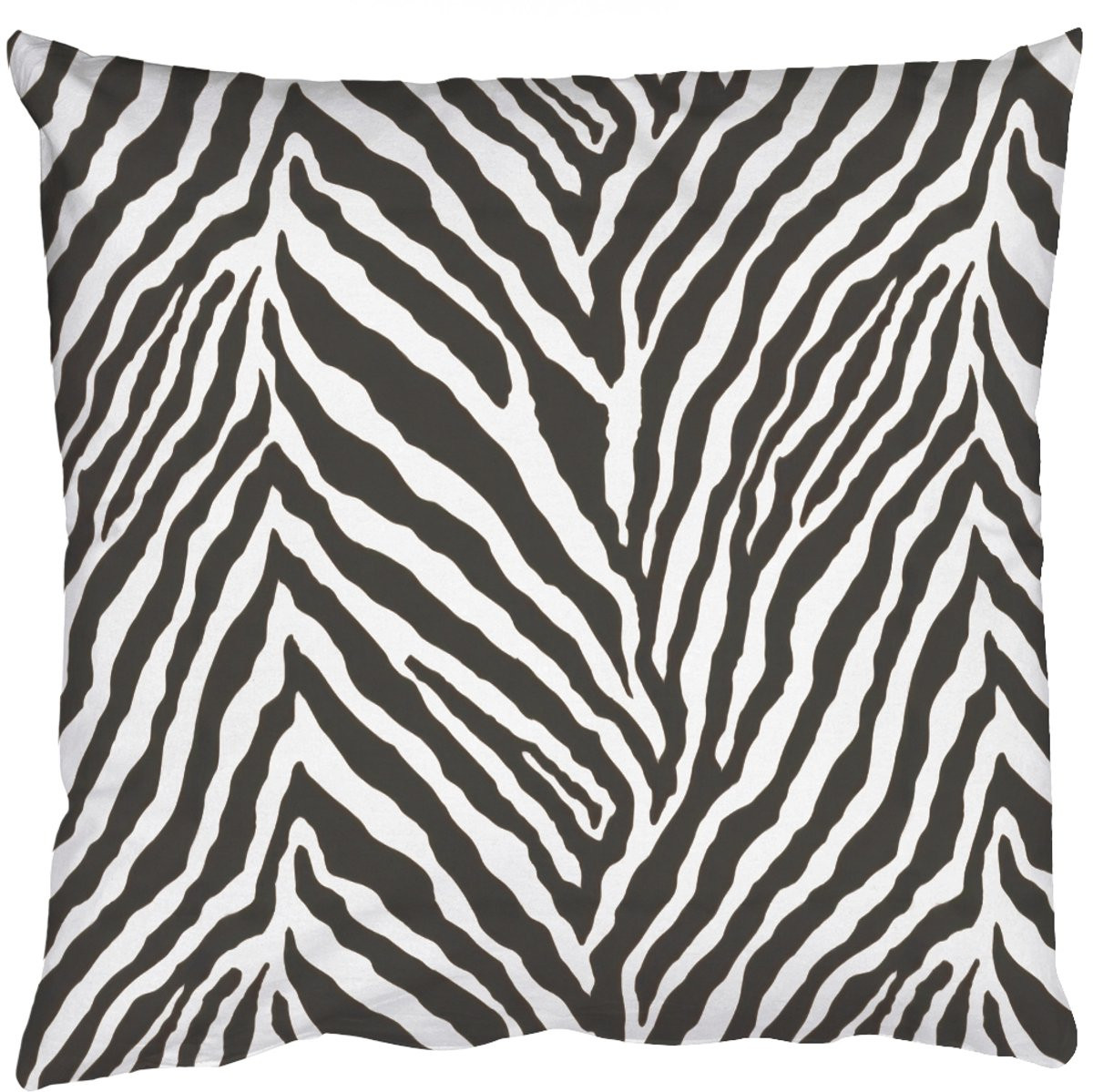 PillowMonkey Sierkussen Zebra Klassiek Zwart 60x60 cm