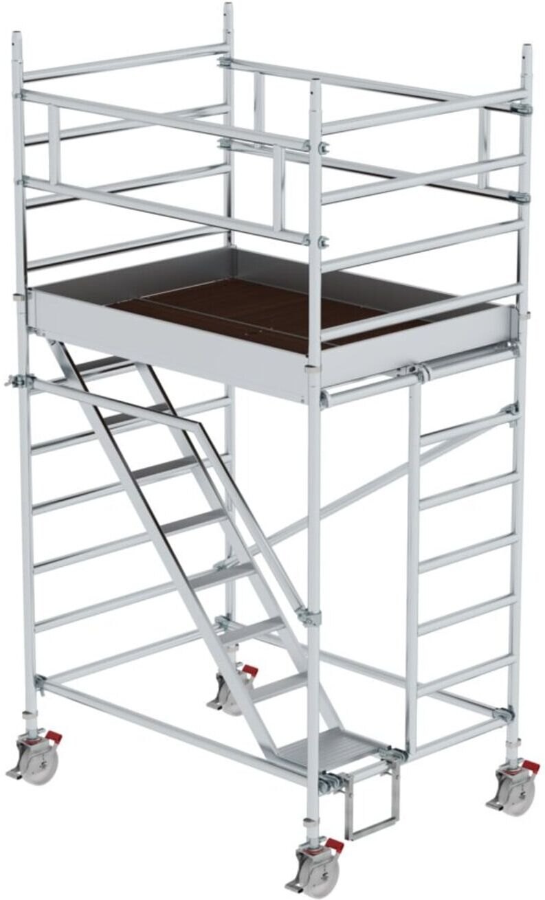 MUNK Alu-Rollgerüst mit Schrägaufstiegen Plattform-Höhe 2,35 m Länge 1,80 m (167100)