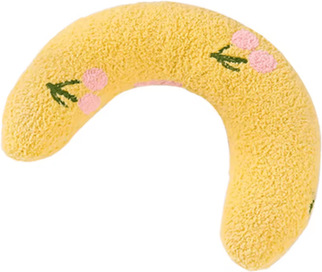 Inspire Curations DreamNest U Shaped Orthopedic Pet Pillow For Cats & Dogs yellow