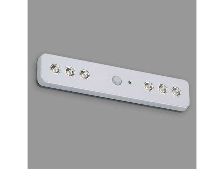 Briloner LED-Unterbauleuchte Lero Indoor, Sensor, Batterie Indoor, alu / grau / zink, für Wohn- / Esszimmer, Kunststoff, Modern