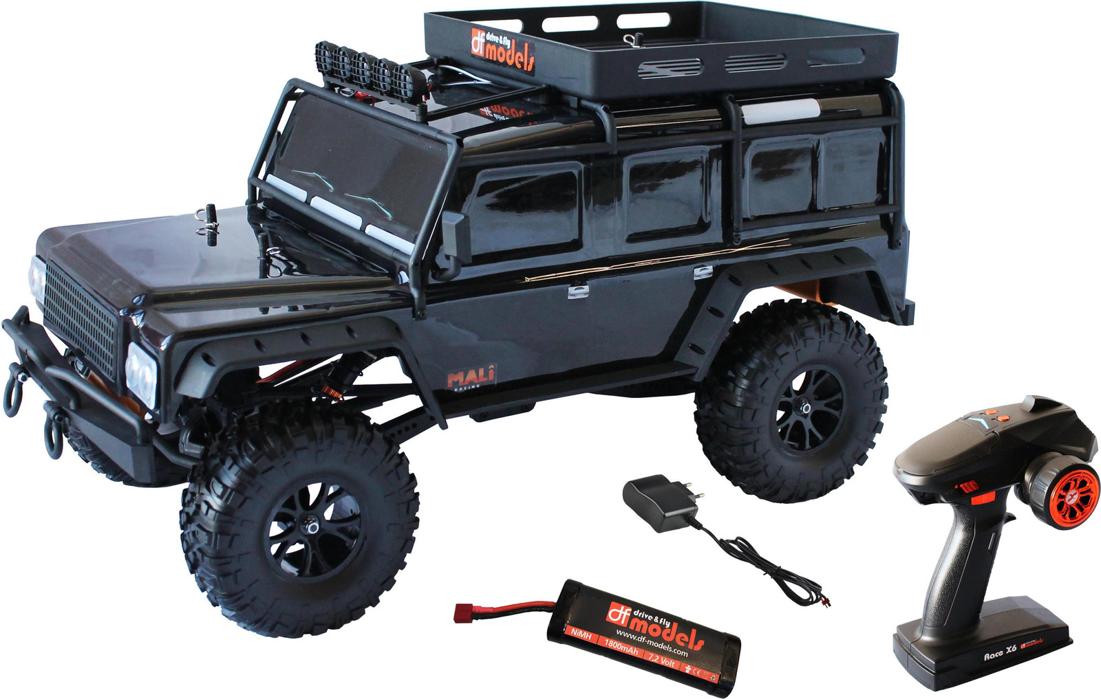 DF-modellen DF-4J Crawler RC auto 2023 editie 1:10 zwart