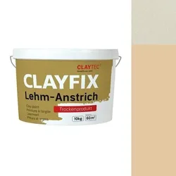 CLAYTEC CLAYFIX Lehm-Anstrich ROGE 4.3 Grobkorn - 10 kg Eimer