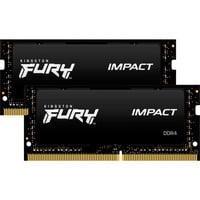 SO-DIMM 64 GB DDR4-3200 (2x 32 GB) Dual-Kit, Arbeitsspeicher schwarz, KF432S20IBK2/64, Impact, INTEL XMP