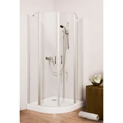 Schulte Glass 5 Runddusche mit Pendeltür 90x90, 190.. - Duschkabine
