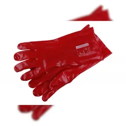 TRIZERATOP Handschuh 35cm Redstart rotbraun Gr. 10 Chemikalienbeständig PVC beschichtet