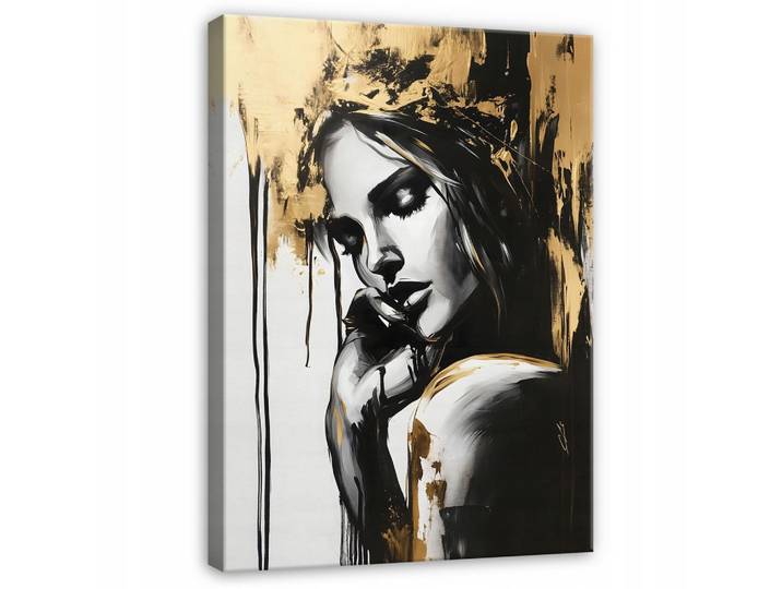 LEINWAND Bilder Abstrakt Frau Modern Wandbild Groß 120x80