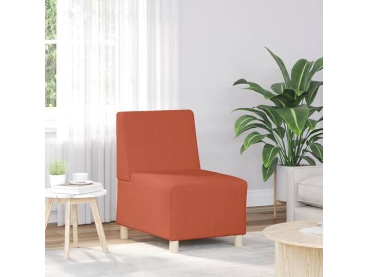 HEFZGDB Sofasessel ohne Armlehnen in Rot Orange 55 cm Cordstoff – Weicher strapazierfähiger Bezug mit robustem Sperrholzgestell für Stabilität und Komfort, ideal für Entspannung