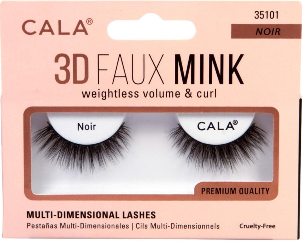 Cala Lashes 3 D Faux Mink Pestañas Postizas Negro 1 par