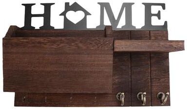 Perfect Picks Market Rustic Wall Key Holder Wooden Key Rack With Mail Organizer & Entryway Storage Shelf Rustic Wall Key Holder Wooden Key Rack With Mail Organizer & Entryway Storage Shelf