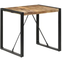 vidaXL, Esstisch, Urtaros (Raues Mango-Massivholz) (80 x 80 x 75 cm)