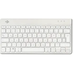 R-Go Tools R-Go Compact Break ergonomische Tastatur, QWERTZ (DE), bluetooth, weiss (DE, Kabellos), Tastatur, Weiss