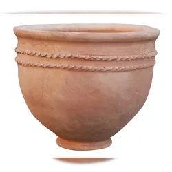 BISCOTTINI INTERNATIONAL ART TRADING BISCOTTINI Schale terrakotta-vase aus der sahara-wüste 65x65x55 cm