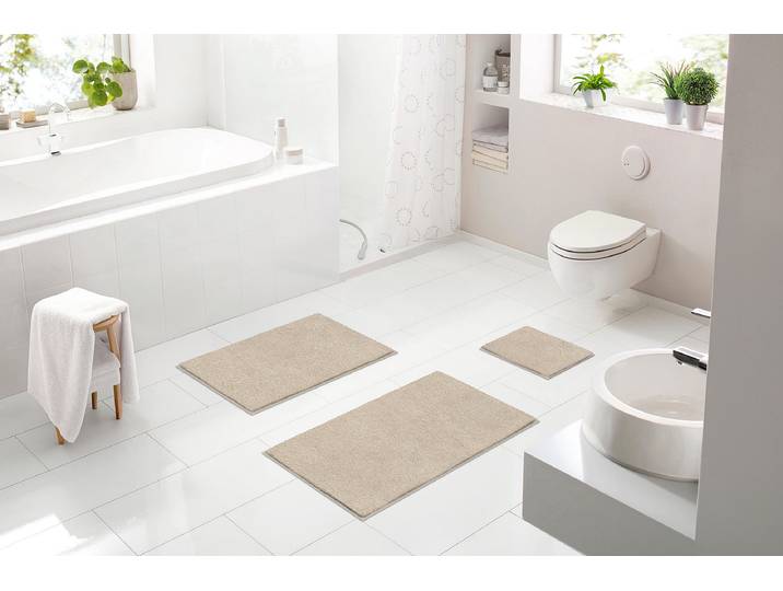 Badematte Ayla 60 x 90cm Beige/Beige