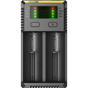 Nitecore Akku-Ladegerät Intellicharger New i2, universal, 4 Ladeschächte
