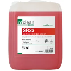 Cleanclub SR33 Sanitärreiniger green – 10 L Kanister