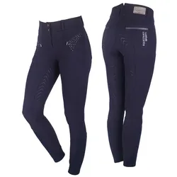 QHP Reithose Lott vollbesatz Navy, Größe: 36