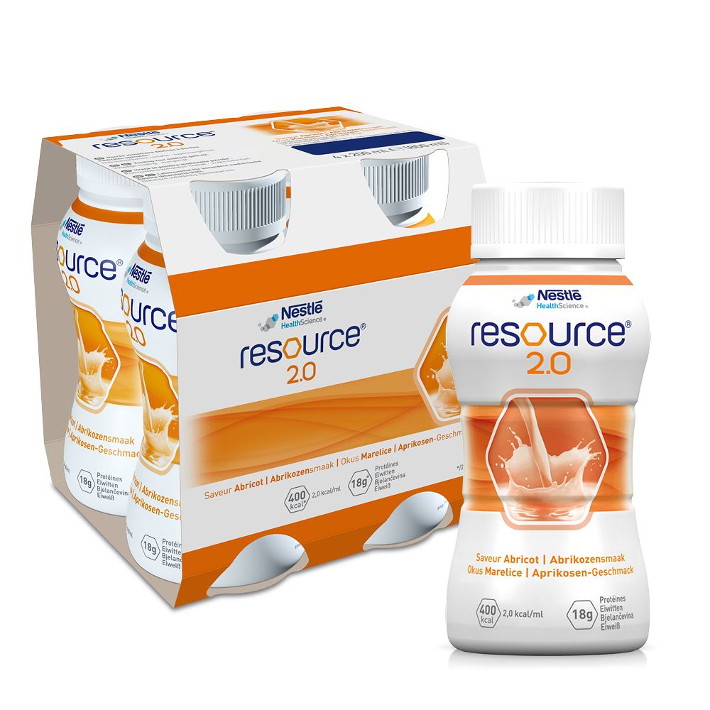 Resource 2.0 Aprikose 4x200 ml Flüssigkeit