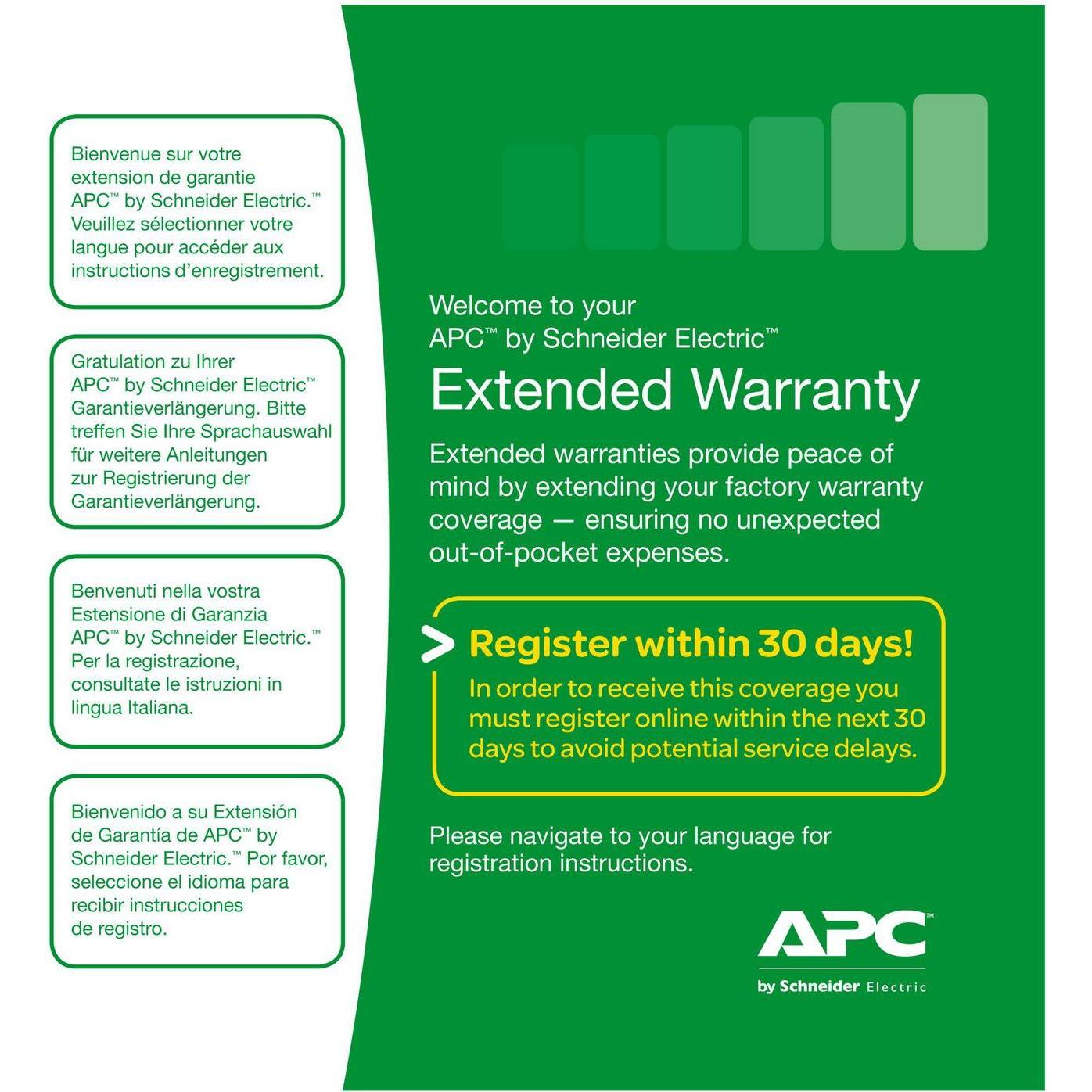 APC Service 1 Year Warranty Extension for Accessories (WBEXTWAR1YR-AC-03)