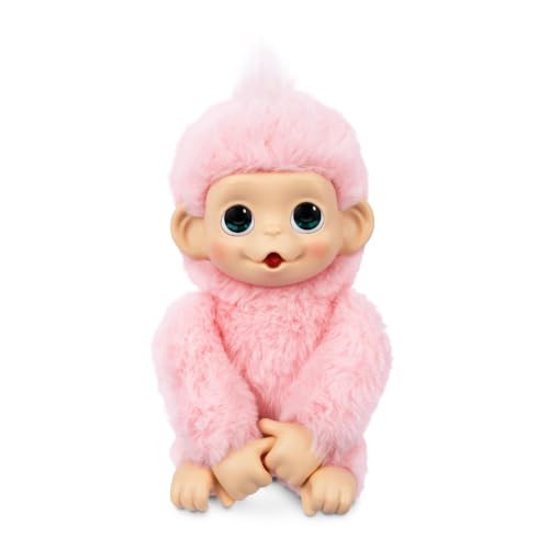 Little Live Pets My Mini Baby Monkey Luna Citroen - Interactief Knuffeldier - Roze