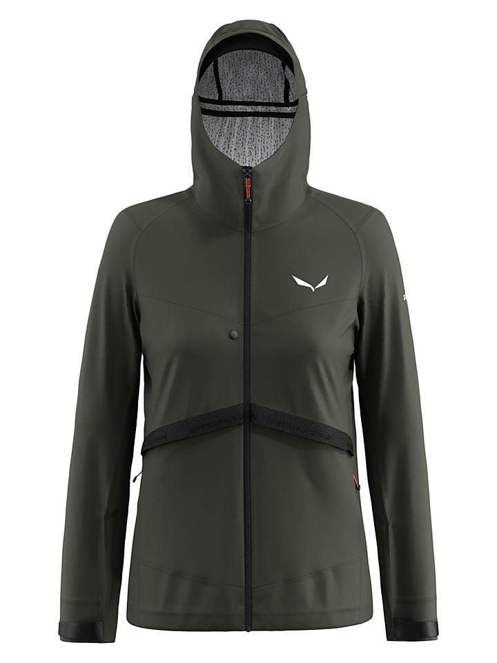 Salewa Hybridjacke "Puez Powertex" in Khaki - 36