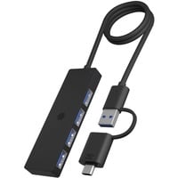 IB-HUB1424-C3, USB-Hub schwarz