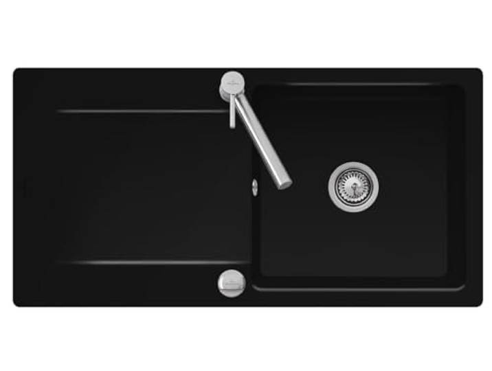 Villeroy & Boch Siluet 60-3336 02 J0 Chromit Keramikspüle Excenterbetätigung