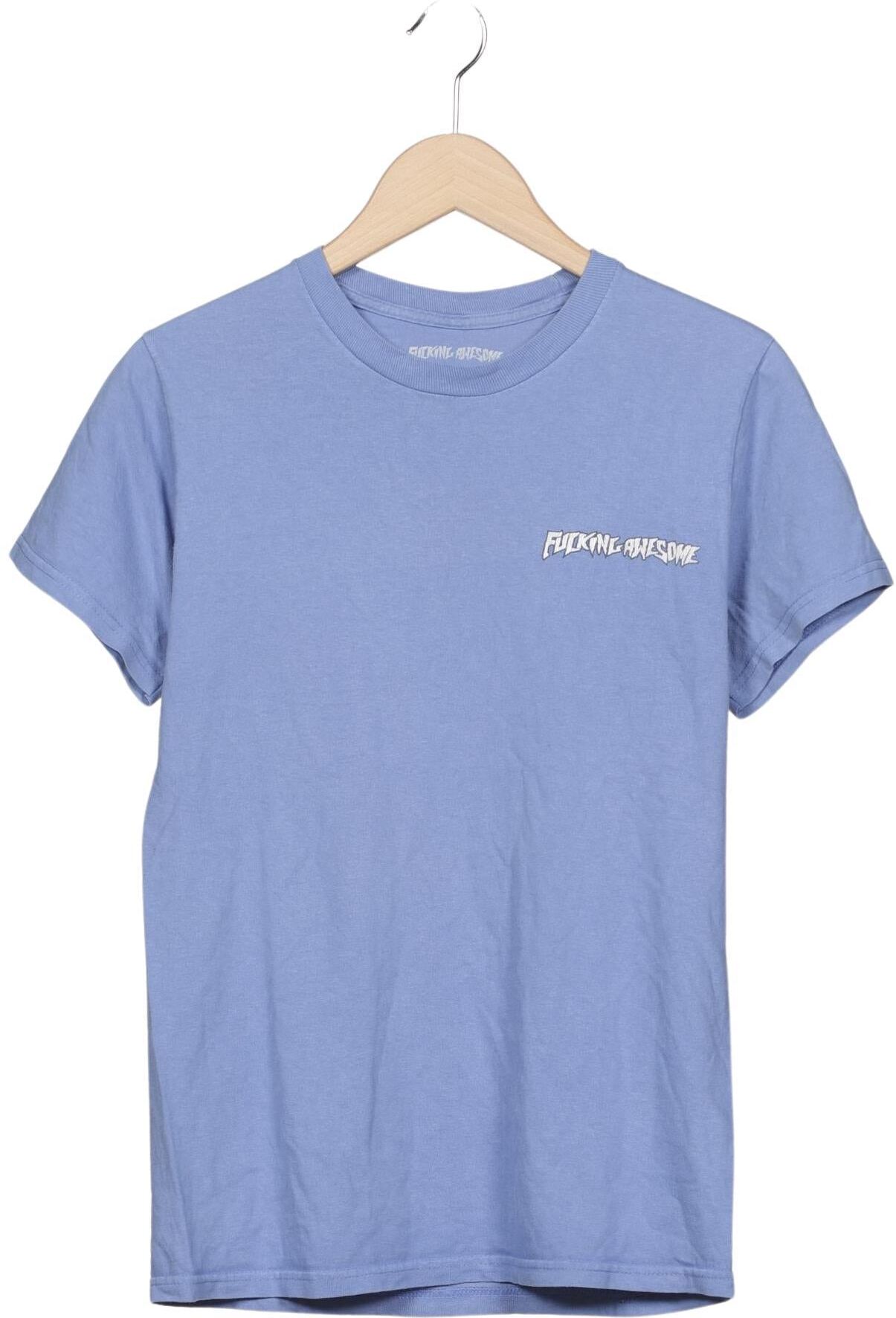 Fucking awesome Herren T-Shirt, Hellblau, Gr. S, Baumwolle - Second Hand
