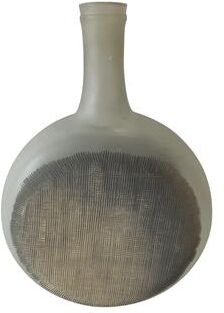 BIDK Home "Decorative Glass Bottle/Vase Dia 8"" & H 11"" -ST - CLEAR - CLEAR"